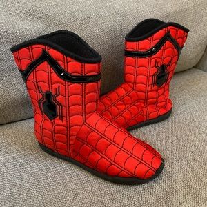 spiderman boot slippers